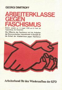 G. Dimitroff: Arbeiterklasse gegen Faschismus Bild