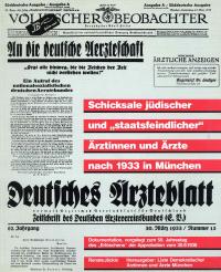 Schicksale jüdischer und „staatsfeindlicher“ Ärztinnen und Ärzte nach 1933 in München Bild